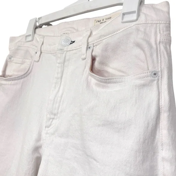 Rag & Bone White Peyton Midrise Bootcut in Optic White Denim Jeans Size 30 Women - Picture 4 of 15